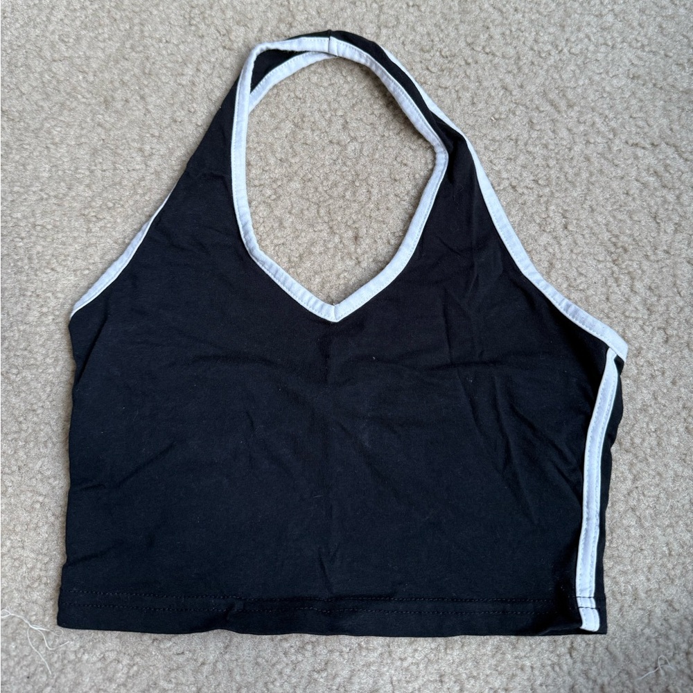 SHEIN Black and White Crop Top